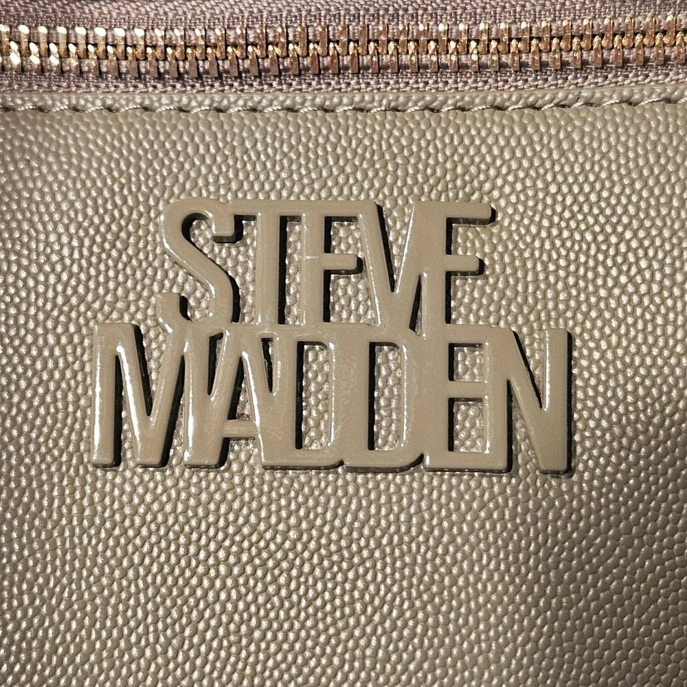 Steve Madden Satchel Bag‎ Olive Green Pebbled Crossbody with Card Case